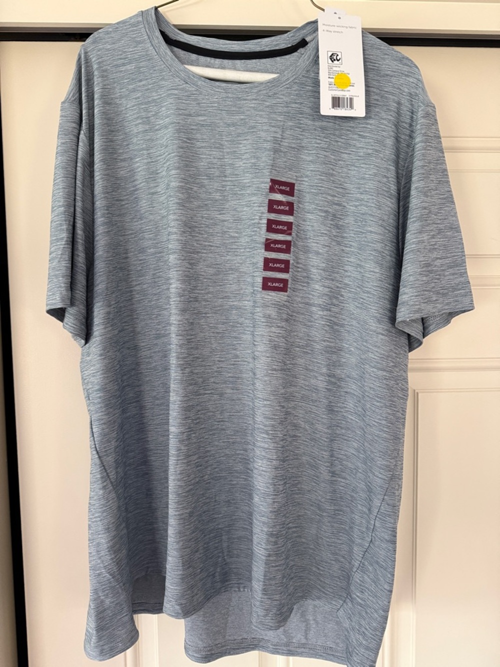 Men's Light Blue Heather Crew Neck T-Shirt